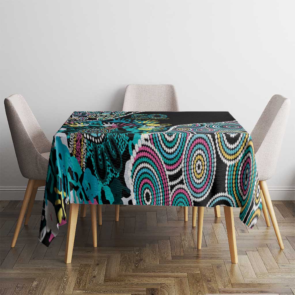 Honouring 50 Year Of NAIDOC Tablecloth Honouring The Next Generation Pastel Aboriginal Art