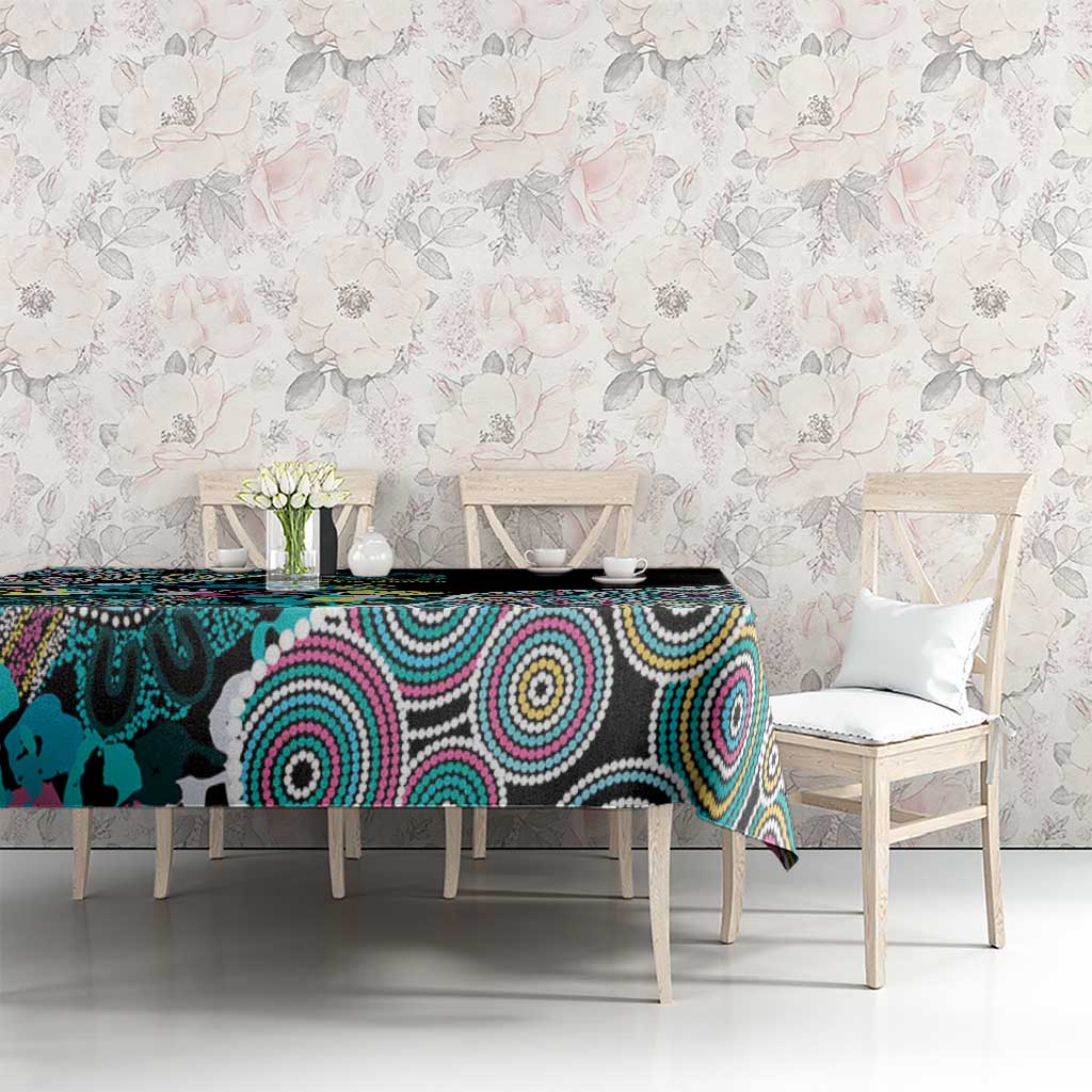 Honouring 50 Year Of NAIDOC Tablecloth Honouring The Next Generation Pastel Aboriginal Art