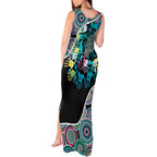 Honouring 50 Year Of NAIDOC Tank Maxi Dress Honouring The Next Generation Pastel Aboriginal Art