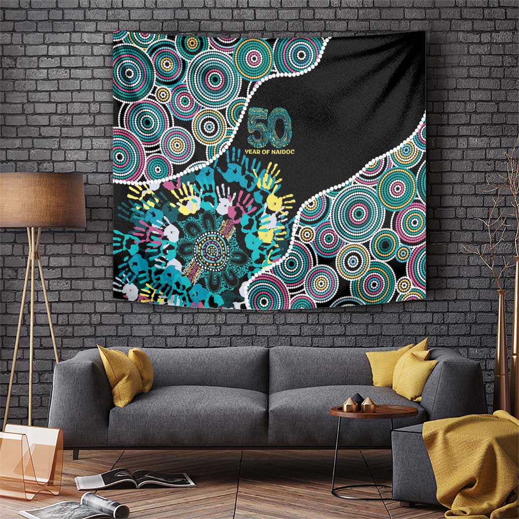 Honouring 50 Year Of NAIDOC Tapestry Honouring The Next Generation Pastel Aboriginal Art
