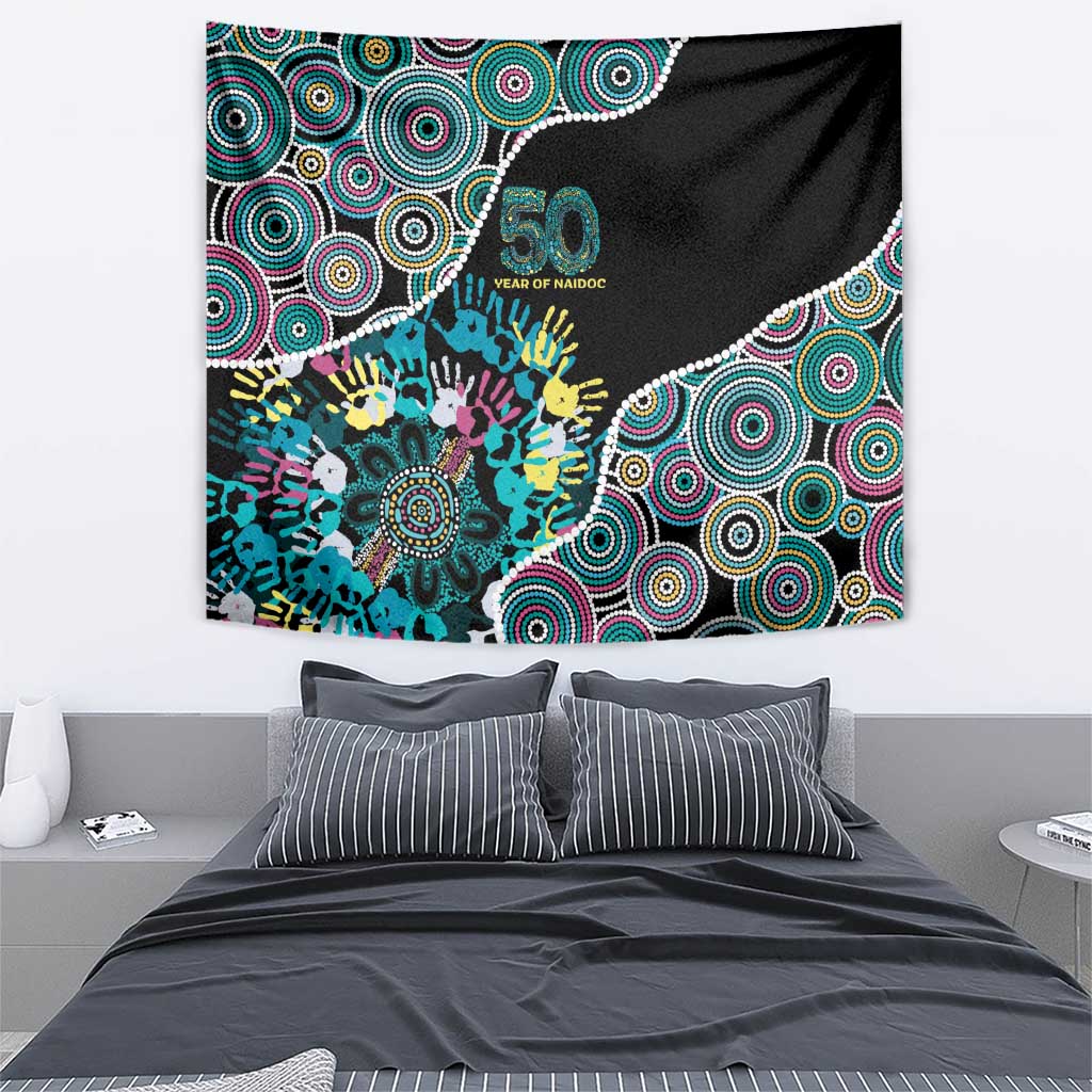 Honouring 50 Year Of NAIDOC Tapestry Honouring The Next Generation Pastel Aboriginal Art
