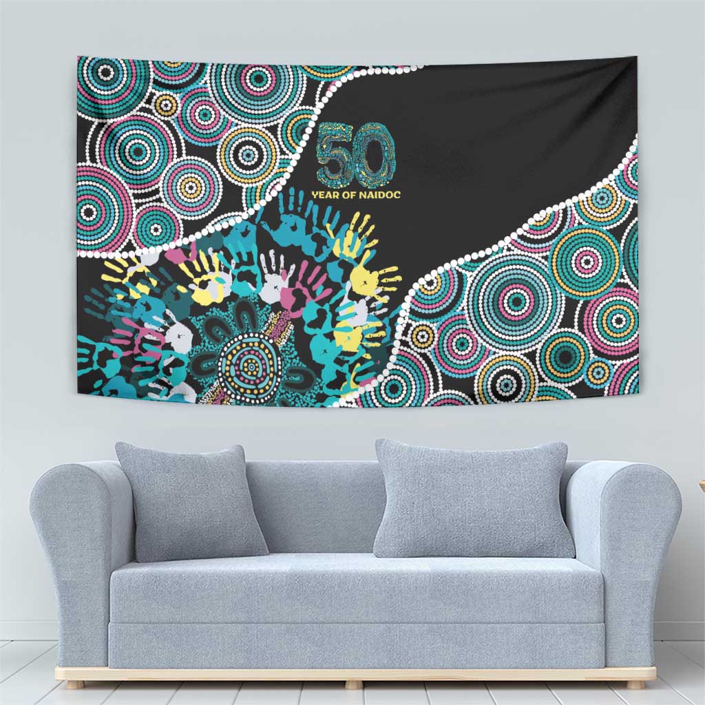 Honouring 50 Year Of NAIDOC Tapestry Honouring The Next Generation Pastel Aboriginal Art