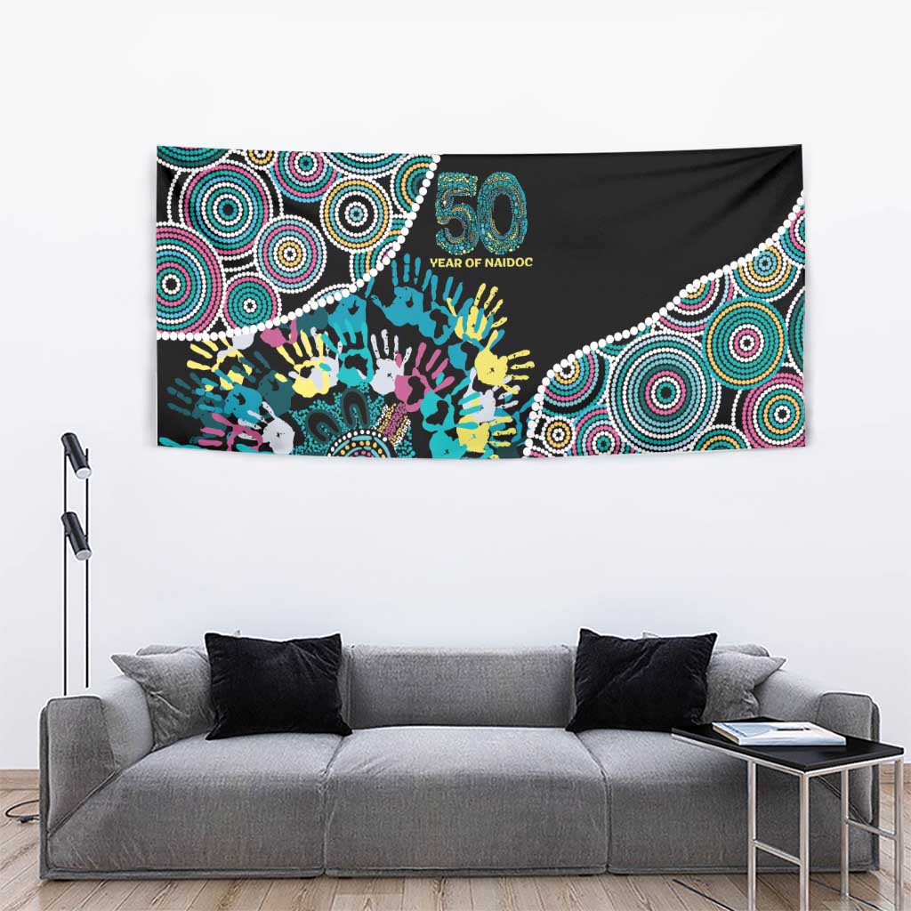 Honouring 50 Year Of NAIDOC Tapestry Honouring The Next Generation Pastel Aboriginal Art