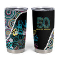 Honouring 50 Year Of NAIDOC Tumbler Cup Honouring The Next Generation Pastel Aboriginal Art
