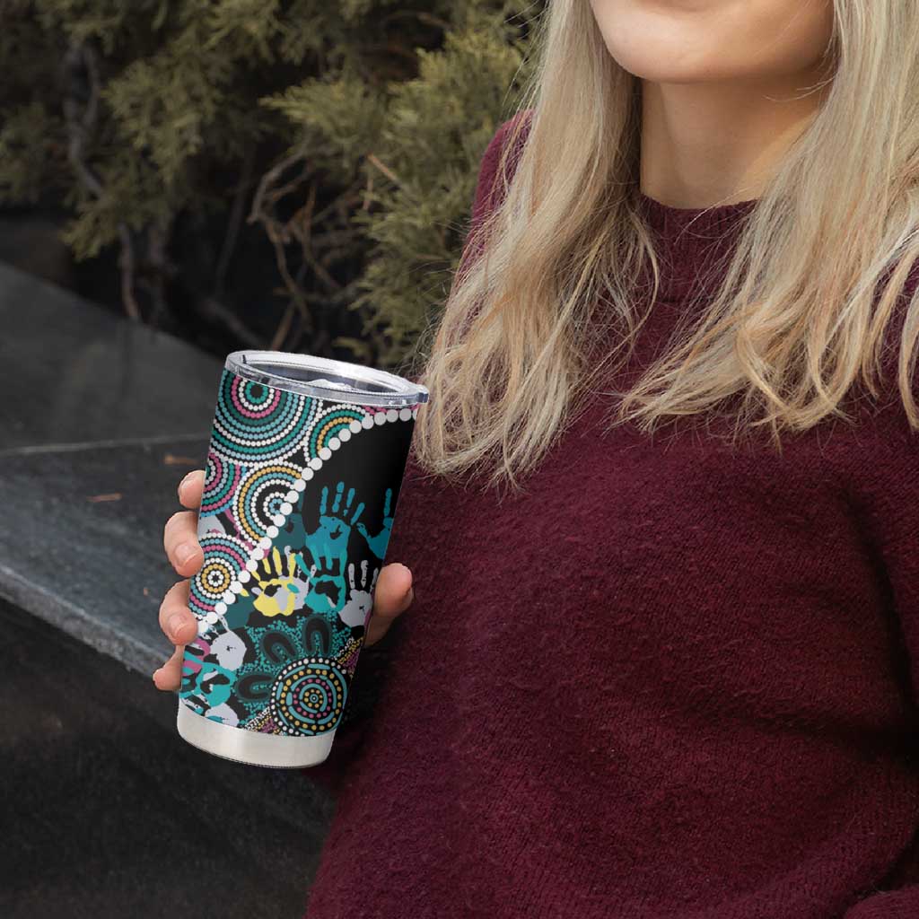 Honouring 50 Year Of NAIDOC Tumbler Cup Honouring The Next Generation Pastel Aboriginal Art