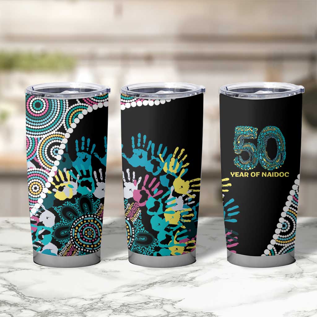 Honouring 50 Year Of NAIDOC Tumbler Cup Honouring The Next Generation Pastel Aboriginal Art