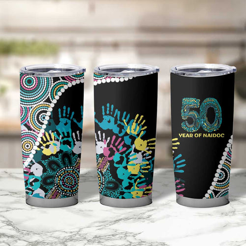 Honouring 50 Year Of NAIDOC Tumbler Cup Honouring The Next Generation Pastel Aboriginal Art