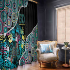 Honouring 50 Year Of NAIDOC Window Curtain Honouring The Next Generation Pastel Aboriginal Art