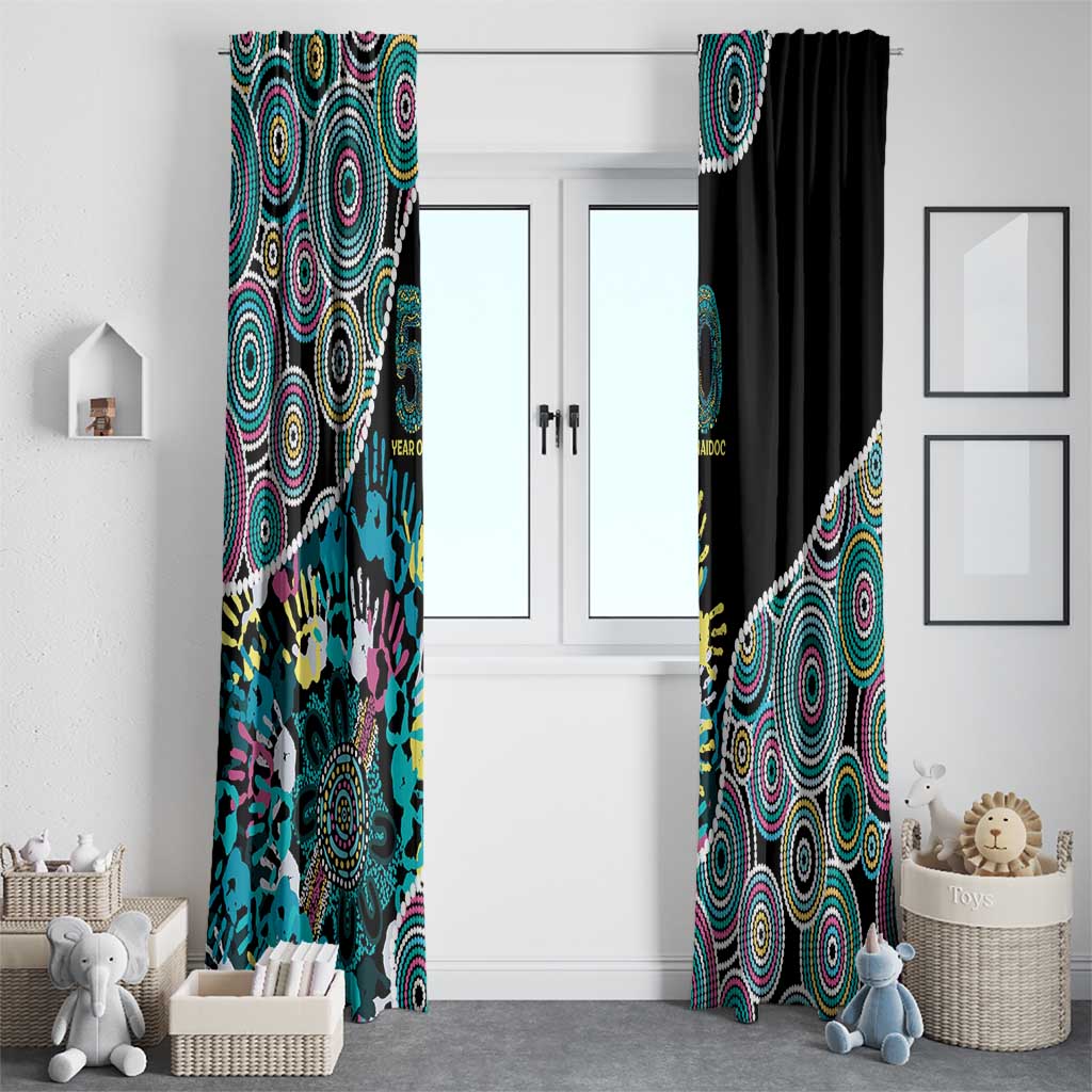 Honouring 50 Year Of NAIDOC Window Curtain Honouring The Next Generation Pastel Aboriginal Art
