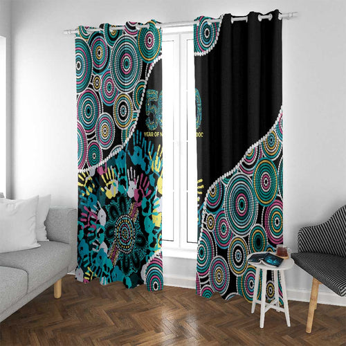 Honouring 50 Year Of NAIDOC Window Curtain Honouring The Next Generation Pastel Aboriginal Art
