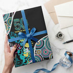 Honouring 50 Year Of NAIDOC Wrapping Paper Honouring The Next Generation Pastel Aboriginal Art - Aussie Hoodie
