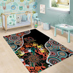 Honouring 50 Year Of NAIDOC Area Rug Honouring The Next Generation Red Aboriginal Art