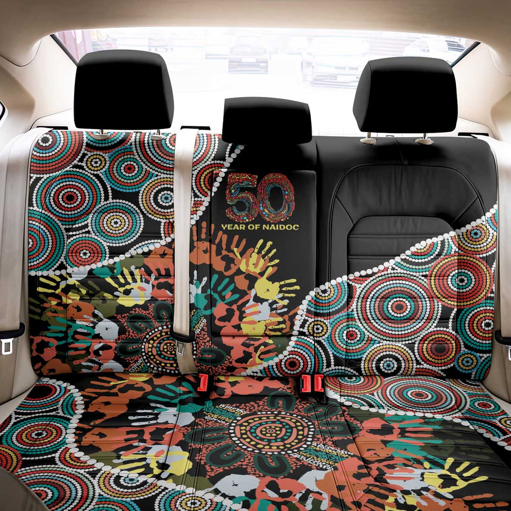 Honouring 50 Year Of NAIDOC Back Car Seat Cover Honouring The Next Generation Red Aboriginal Art