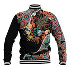 Honouring 50 Year Of NAIDOC Baseball Jacket Honouring The Next Generation Red Aboriginal Art