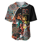 Honouring 50 Year Of NAIDOC Baseball Jersey Honouring The Next Generation Red Aboriginal Art