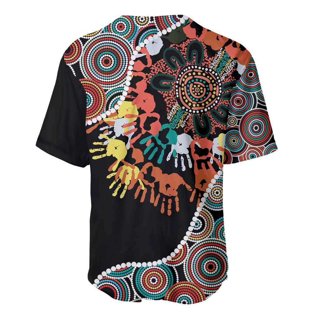 Honouring 50 Year Of NAIDOC Baseball Jersey Honouring The Next Generation Red Aboriginal Art