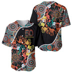 Honouring 50 Year Of NAIDOC Baseball Jersey Honouring The Next Generation Red Aboriginal Art