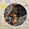 Honouring 50 Year Of NAIDOC Beach Blanket Honouring The Next Generation Red Aboriginal Art