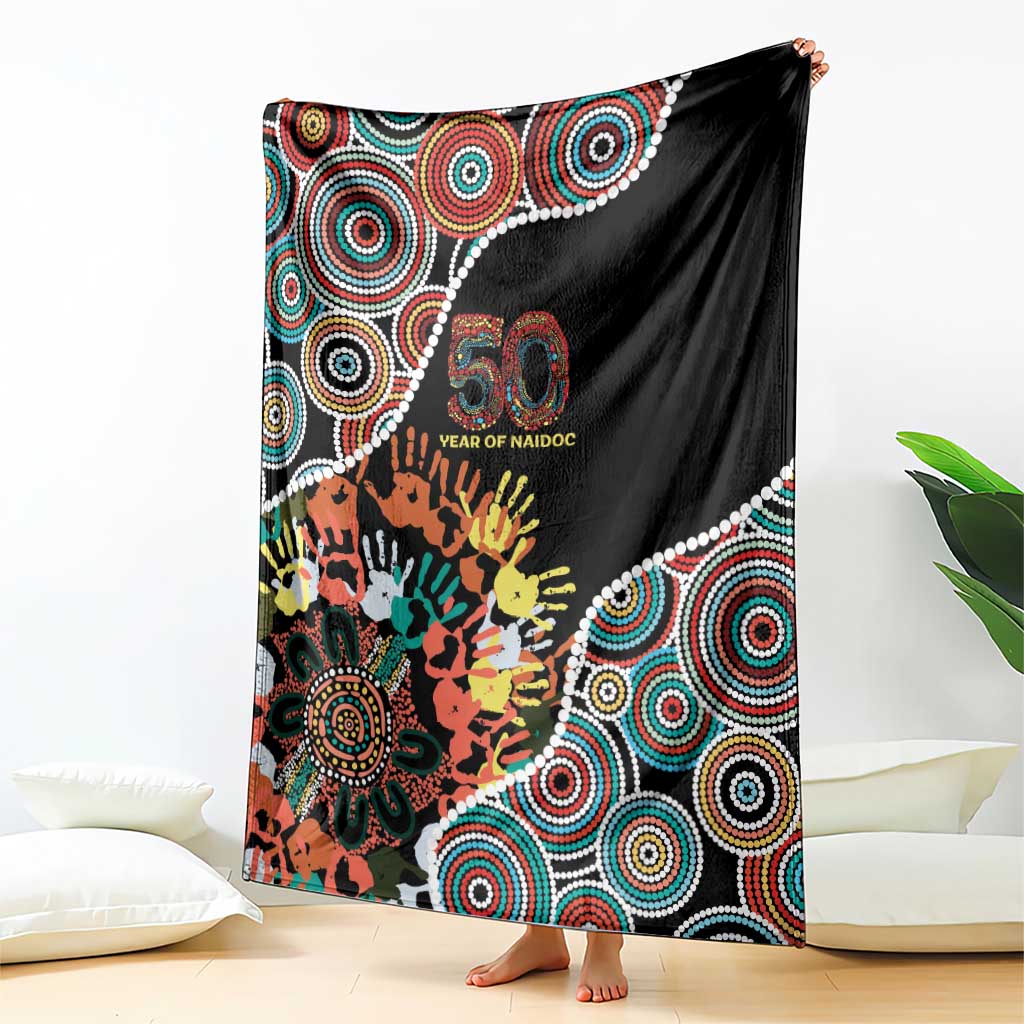 Honouring 50 Year Of NAIDOC Blanket Honouring The Next Generation Red Aboriginal Art