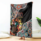 Honouring 50 Year Of NAIDOC Blanket Honouring The Next Generation Red Aboriginal Art