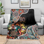 Honouring 50 Year Of NAIDOC Blanket Honouring The Next Generation Red Aboriginal Art