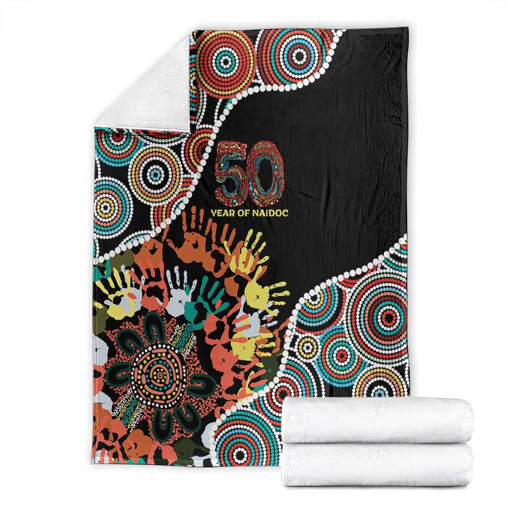 Honouring 50 Year Of NAIDOC Blanket Honouring The Next Generation Red Aboriginal Art