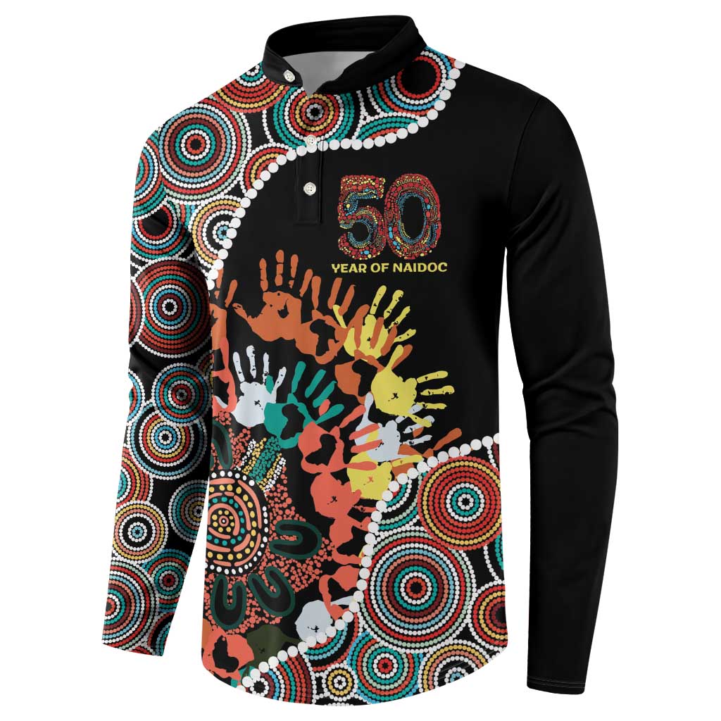Honouring 50 Year Of NAIDOC Button Sweatshirt Honouring The Next Generation Red Aboriginal Art