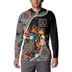 Honouring 50 Year Of NAIDOC Button Sweatshirt Honouring The Next Generation Red Aboriginal Art