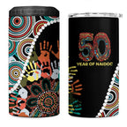 Honouring 50 Year Of NAIDOC 4 in 1 Can Cooler Tumbler Honouring The Next Generation Red Aboriginal Art