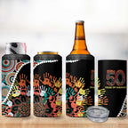 Honouring 50 Year Of NAIDOC 4 in 1 Can Cooler Tumbler Honouring The Next Generation Red Aboriginal Art