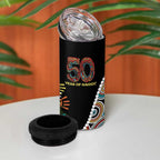 Honouring 50 Year Of NAIDOC 4 in 1 Can Cooler Tumbler Honouring The Next Generation Red Aboriginal Art