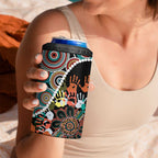 Honouring 50 Year Of NAIDOC 4 in 1 Can Cooler Tumbler Honouring The Next Generation Red Aboriginal Art