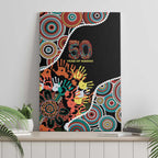 Honouring 50 Year Of NAIDOC Canvas Wall Art Honouring The Next Generation Red Aboriginal Art