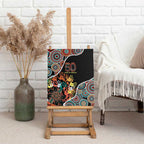 Honouring 50 Year Of NAIDOC Canvas Wall Art Honouring The Next Generation Red Aboriginal Art
