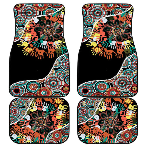 Honouring 50 Year Of NAIDOC Car Mats Honouring The Next Generation Red Aboriginal Art