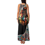 Honouring 50 Year Of NAIDOC Family Matching Tank Maxi Dress and Hawaiian Shirt Honouring The Next Generation Red Aboriginal Art