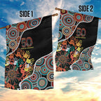 Honouring 50 Year Of NAIDOC Garden Flag Honouring The Next Generation Red Aboriginal Art