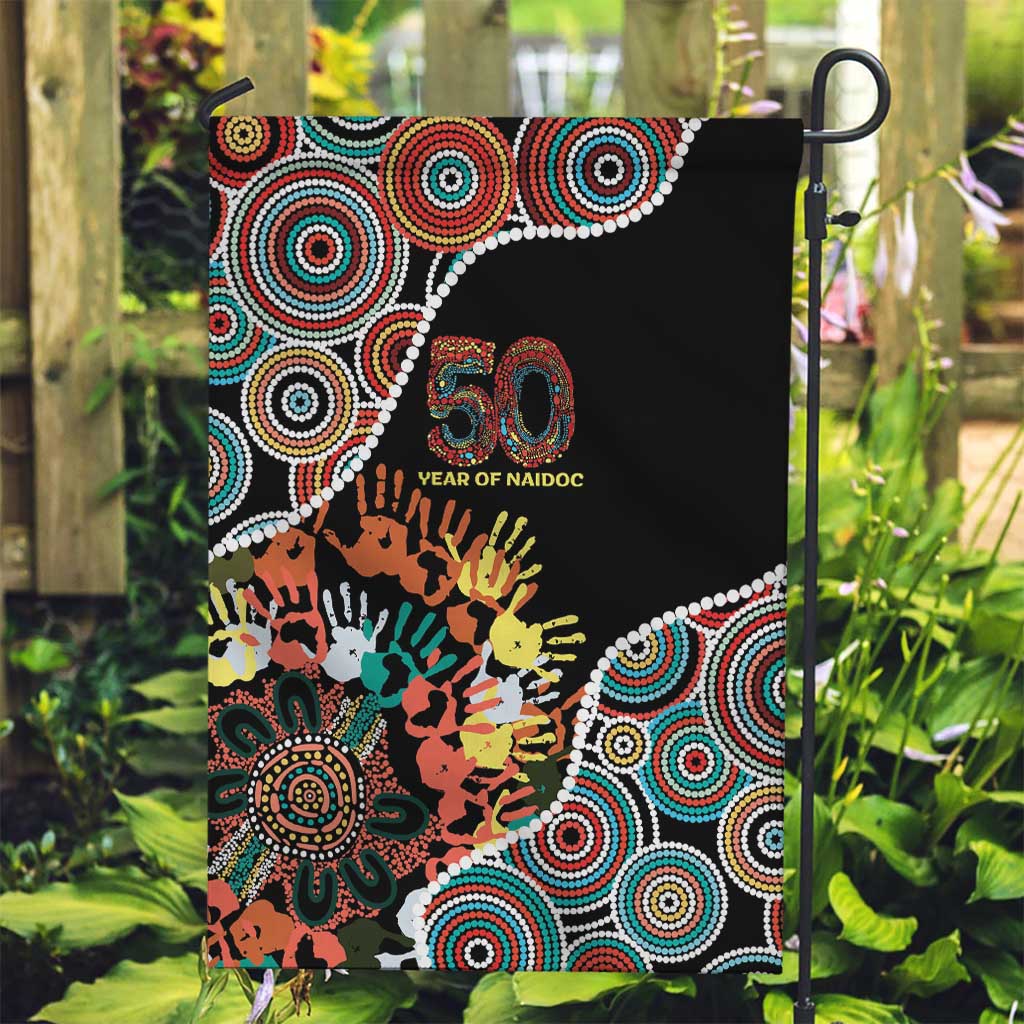 Honouring 50 Year Of NAIDOC Garden Flag Honouring The Next Generation Red Aboriginal Art