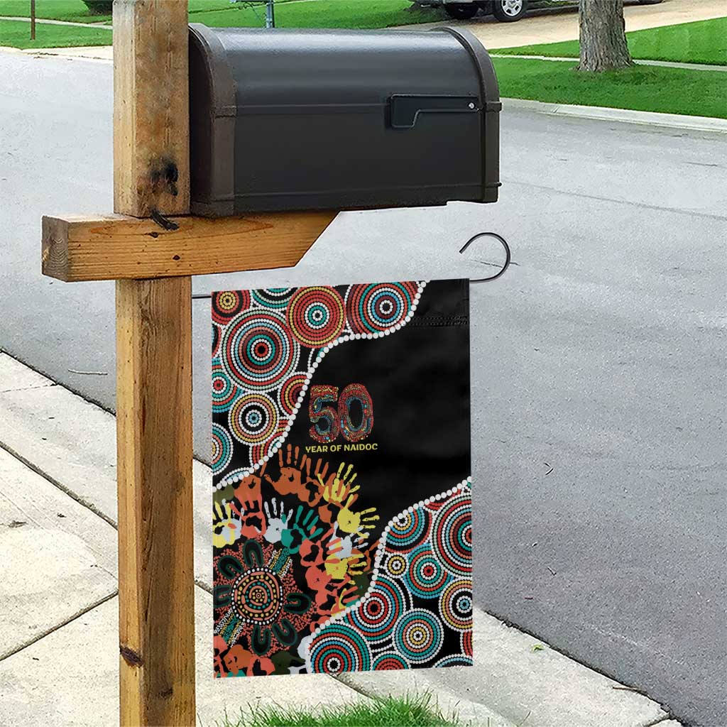 Honouring 50 Year Of NAIDOC Garden Flag Honouring The Next Generation Red Aboriginal Art