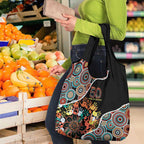 Honouring 50 Year Of NAIDOC Grocery Bag Honouring The Next Generation Red Aboriginal Art