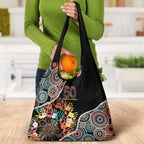 Honouring 50 Year Of NAIDOC Grocery Bag Honouring The Next Generation Red Aboriginal Art