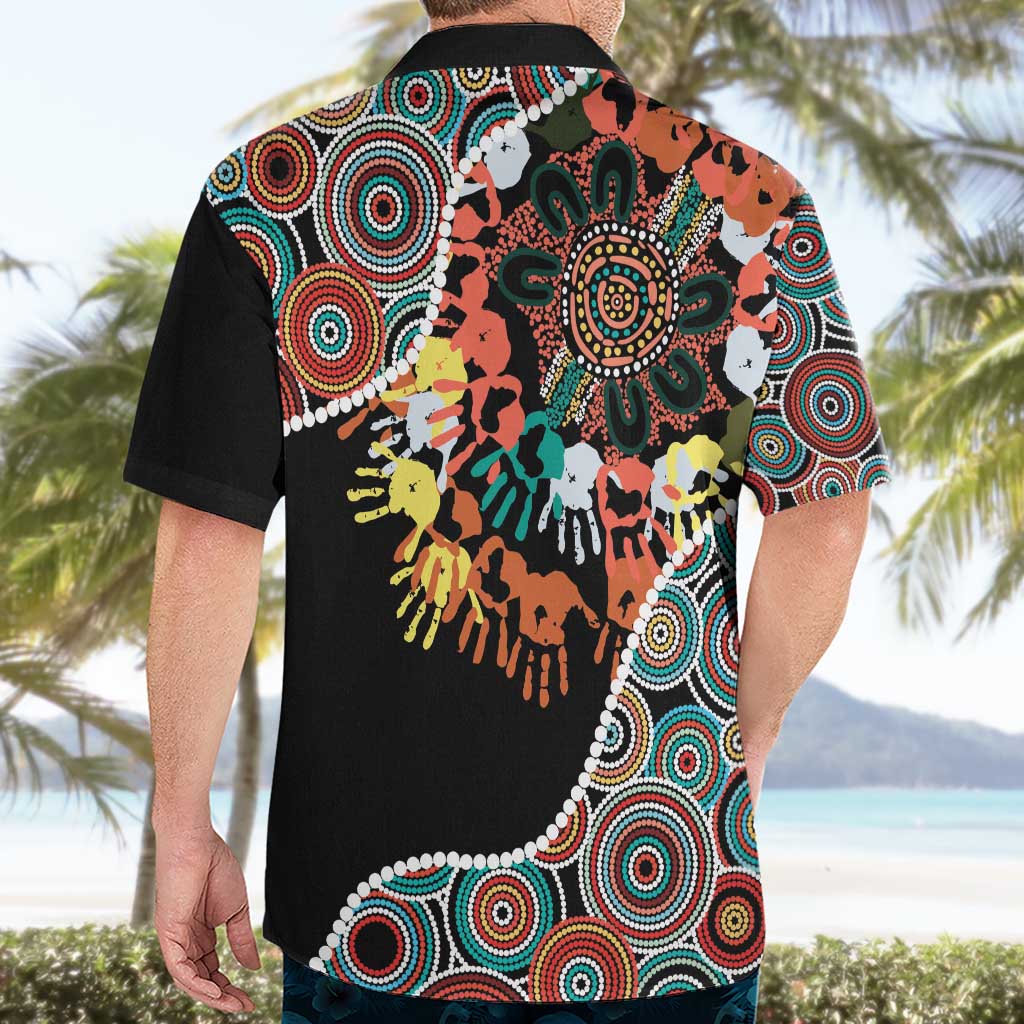 Honouring 50 Year Of NAIDOC Hawaiian Shirt Honouring The Next Generation Red Aboriginal Art