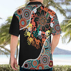 Honouring 50 Year Of NAIDOC Hawaiian Shirt Honouring The Next Generation Red Aboriginal Art