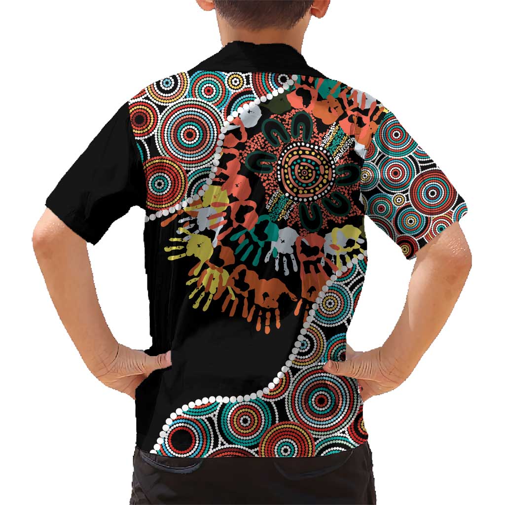 Honouring 50 Year Of NAIDOC Hawaiian Shirt Honouring The Next Generation Red Aboriginal Art