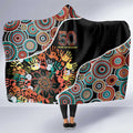 Honouring 50 Year Of NAIDOC Hooded Blanket Honouring The Next Generation Red Aboriginal Art