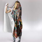 Honouring 50 Year Of NAIDOC Hooded Blanket Honouring The Next Generation Red Aboriginal Art