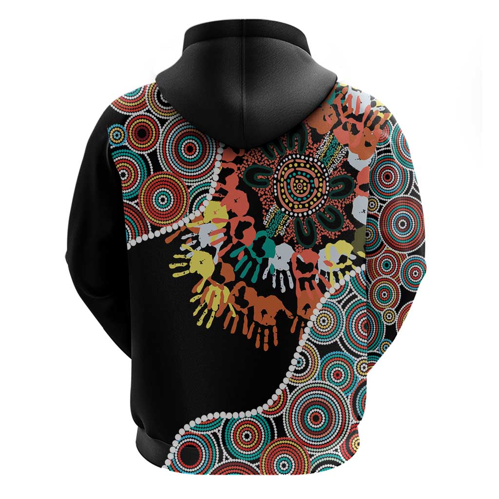 Honouring 50 Year Of NAIDOC Hoodie Honouring The Next Generation Red Aboriginal Art