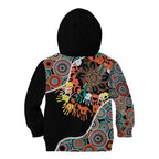 Honouring 50 Year Of NAIDOC Kid Hoodie Honouring The Next Generation Red Aboriginal Art