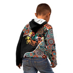 Honouring 50 Year Of NAIDOC Kid Hoodie Honouring The Next Generation Red Aboriginal Art