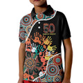 Honouring 50 Year Of NAIDOC Kid Polo Shirt Honouring The Next Generation Red Aboriginal Art